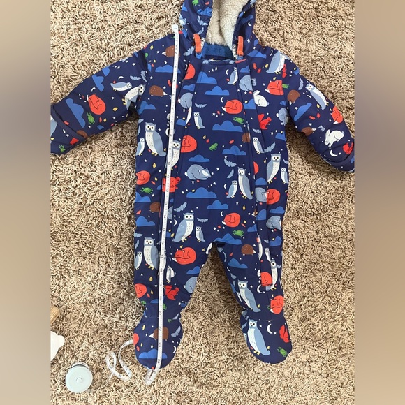 Mini Boden Baby Boden Woodland Creatures snowsuit - Picture 14 of 17